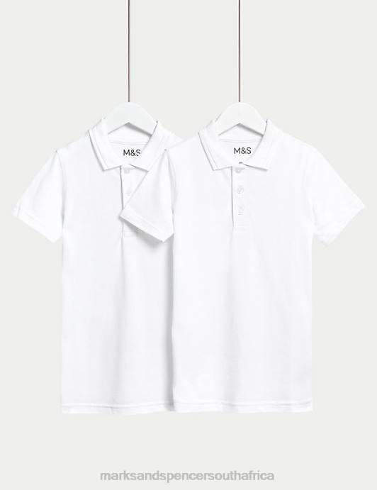 Marks and spencer white polo shirt best sale